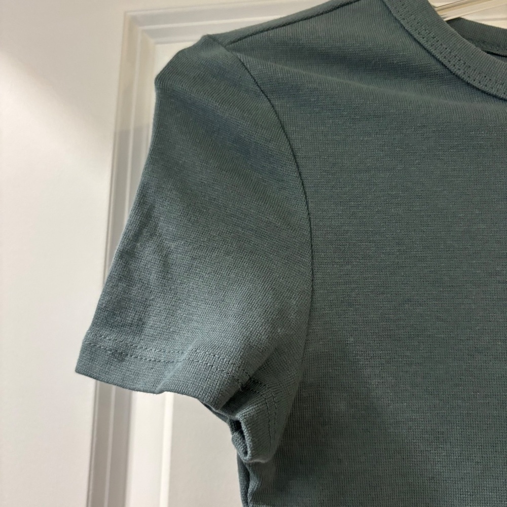 Zara Teal Baby Tee Shirt - Picture 4 of 5
